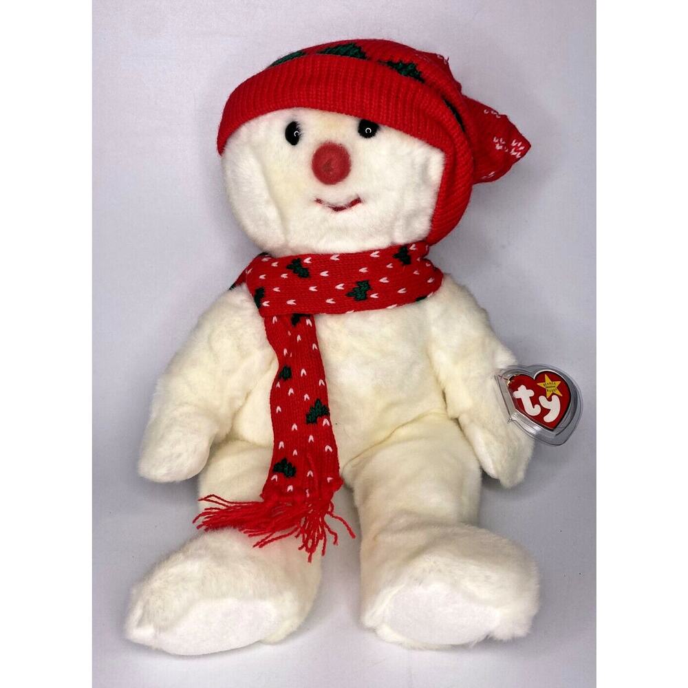 1999 Ty Beanie Buddies "Snowboy" Retired Snowman BB11